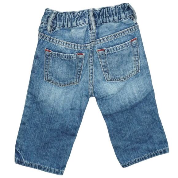 Vintage Baby Gap 1969 Jeans 6–12 Months – Embroidered Dragon Denim Y2K Style - Picture 3 of 7